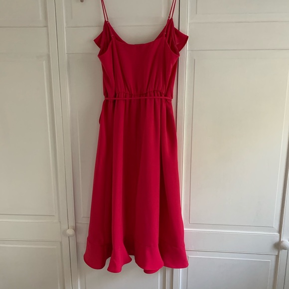 Pink J. Crew Ruffle Dress - Picture 6 of 8